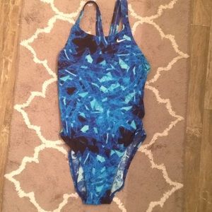 Blue Nike OnePiece swim suit